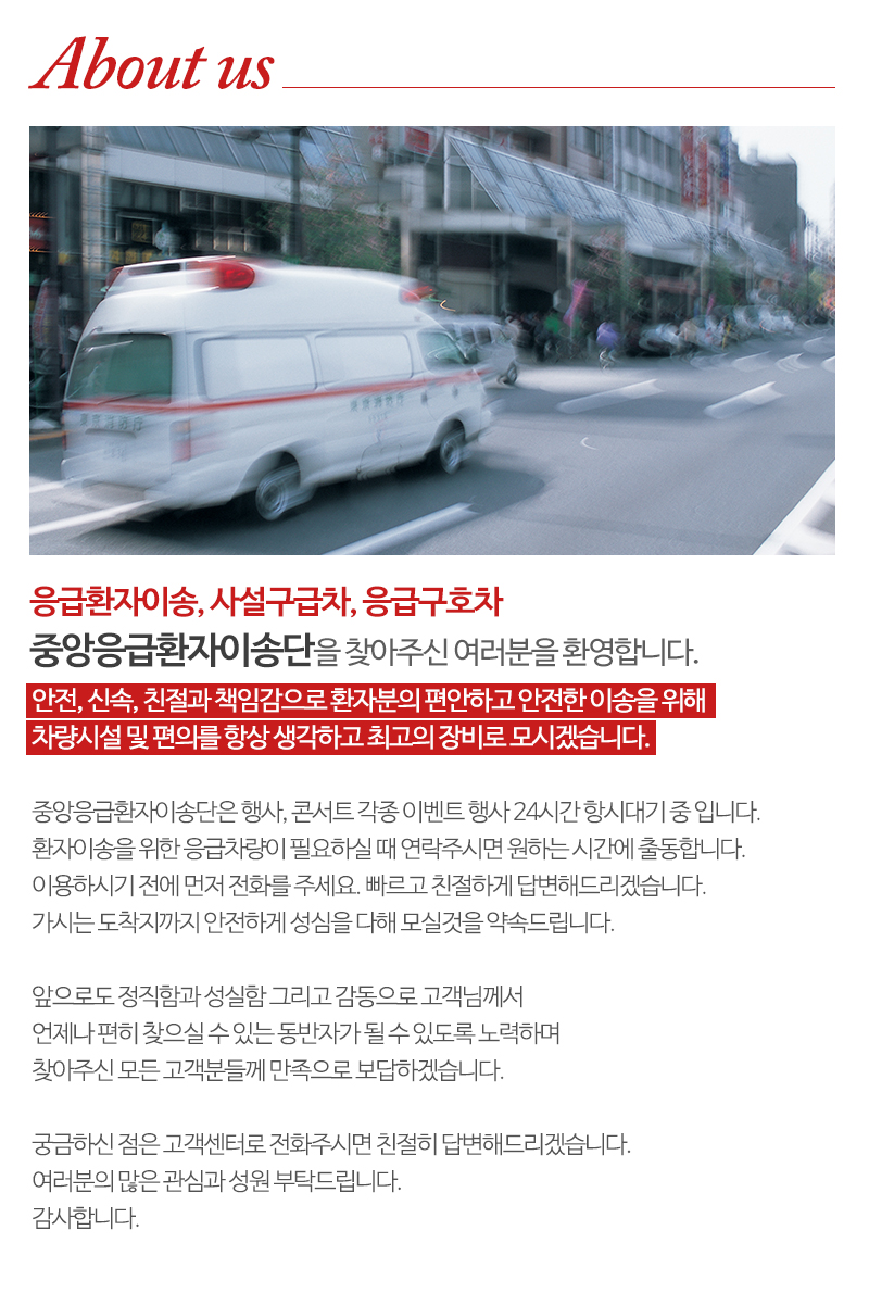 중앙응급환자이송단_